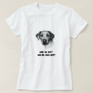 T-shirt Funny Confused Dog Shirt – Who Are These Guys?