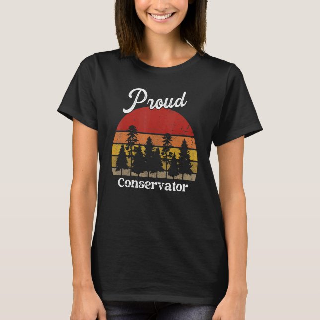T-shirt Funny Conservator Shirts Job Title Professions (Devant)