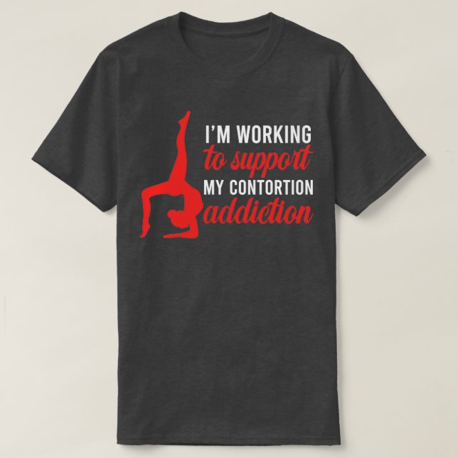 T-shirt Funny Contortionniste Circus Gymnast Exercice Trai (Design devant)