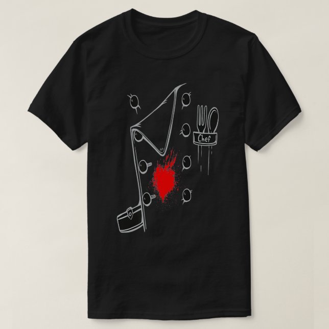 T-shirt Funny Cook for Cooking Chef Uniforme de Butcher (Design devant)