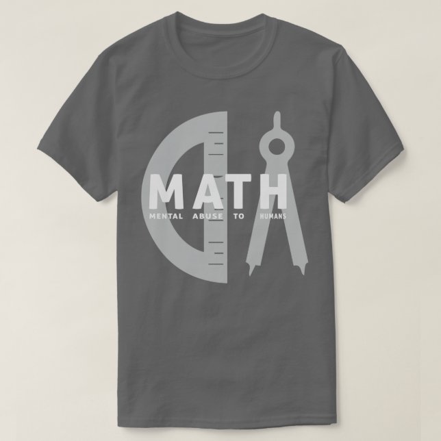 T-shirt Funny cool d'abréviation mathématique pour les pro (Design devant)