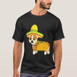 T-shirt Funny Corgi mexicain Taco Cinco de Mayo Fiesta Chi