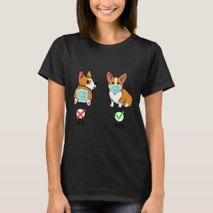 T-shirt Funny Corgi Wearing Mask Cute Dog 787