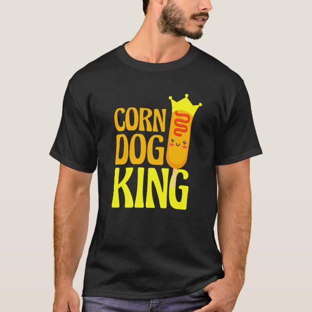 T-shirt Funny Corn Chien King (Devant)