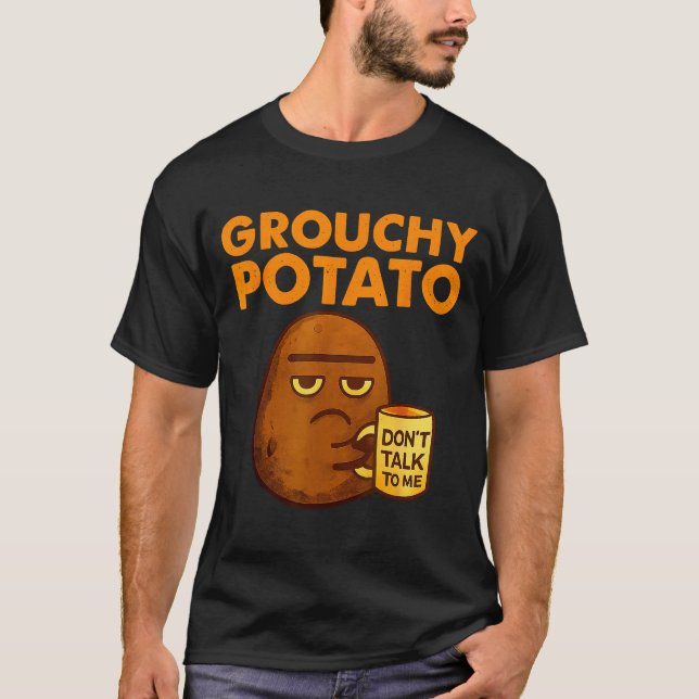 T-shirt Funny Couple Sweet Tato &amp; Grouchy Tato  (Devant)