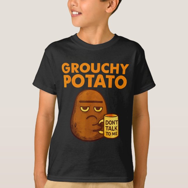 T-shirt Funny Couple Sweet Tato &amp; Grouchy Tato  (Devant)