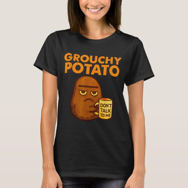 T-shirt Funny Couple Sweet Tato &amp; Grouchy Tato  (Devant)