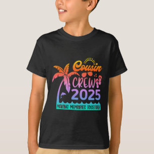 T-shirt Funny Cousin Crew 2025 Summer Group Making Memorie