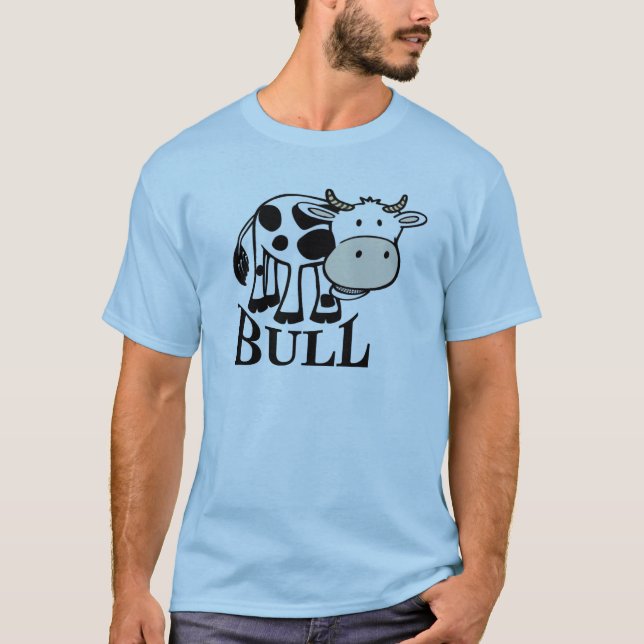 T-shirt Funny Cow Comical Bull (Devant)