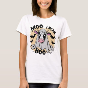 T-shirt Funny Cow Ghost Halloween Pun