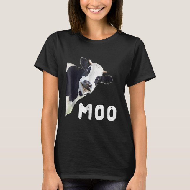T-shirt Funny Cow Moo (Devant)