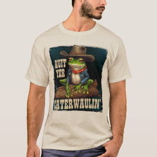 T-shirt Funny cowboy grenouille western caterwaulin person