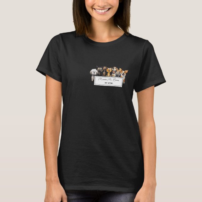 T-shirt Funny Crazy Cats Chiens Animaux de compagnie Entre (Devant)