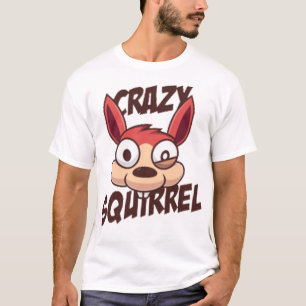 T-shirt Funny crazy squirrel