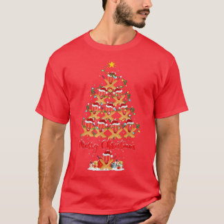 T-shirt Funny Cricket Lover Xmas Lights Cricket Christmas