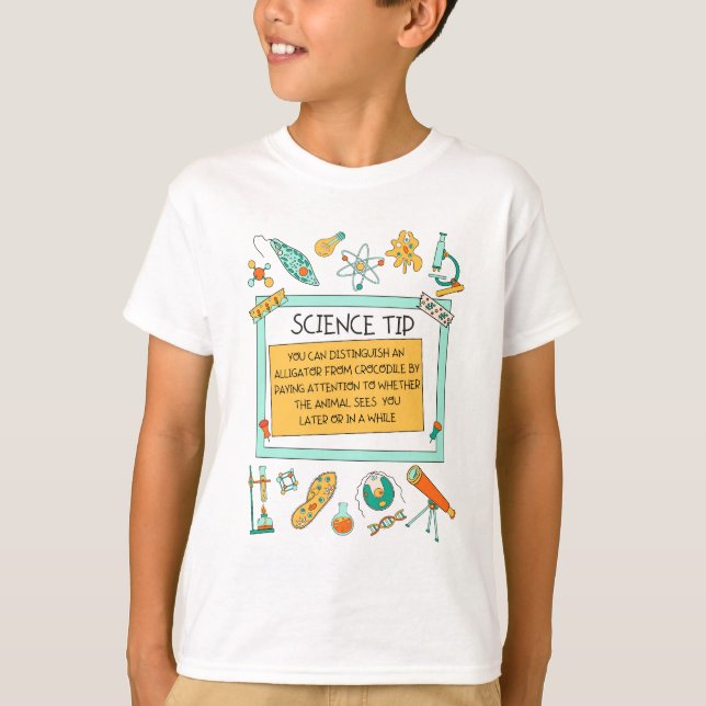 T-shirt Funny Crocodile Alligator Science (Devant)