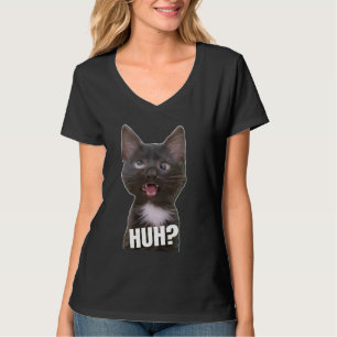 T-shirt Funny Cross Eyed Chat Mème Huh Funny Chat
