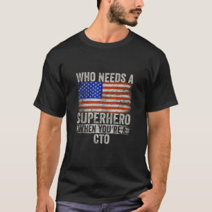 T-shirt Funny Crossing Guard Superhero Vintage Tee Pour Ho
