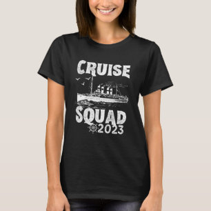 T-shirt Funny Cruise Squad 2023 - Vacances Vintage