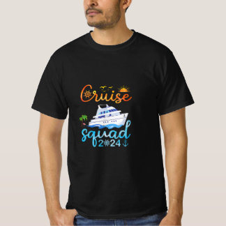 T-shirt Funny Cruise Squad 2024- Vacances Vintage