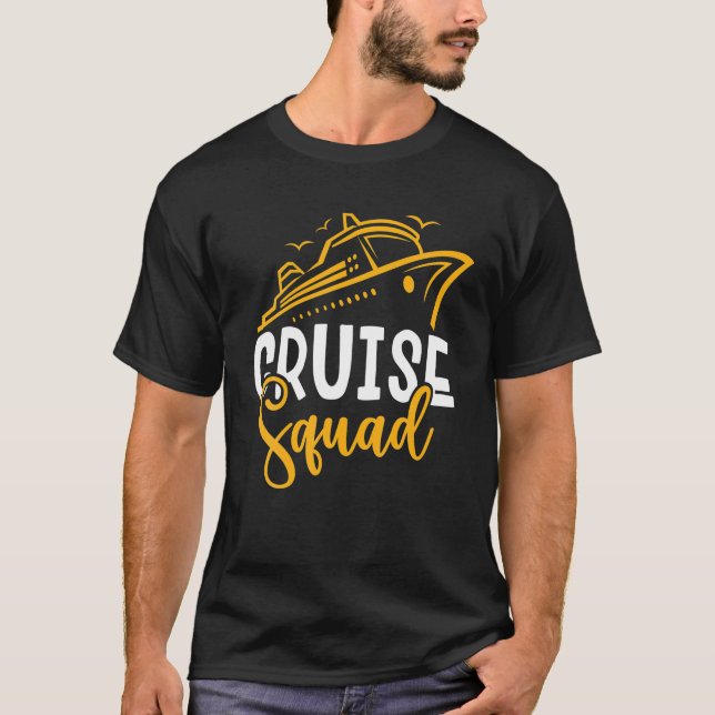 T-shirt Funny Cruise Squad bateau T Shirt (Devant)