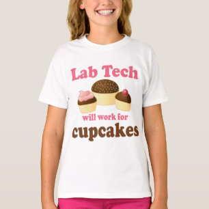 T-shirt Funny Cupcakes Design Lab Tech