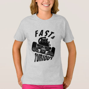 T-shirt Funny Curieux voiture voiture voiture chat