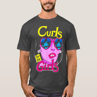 T-shirt Funny Curls For Girls Gym Weightlifting Bodybuildi