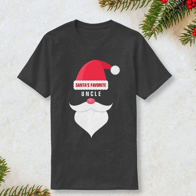 T-shirt Funny Custom Christmas Père Noël l'oncle favori (Créateur téléchargé)