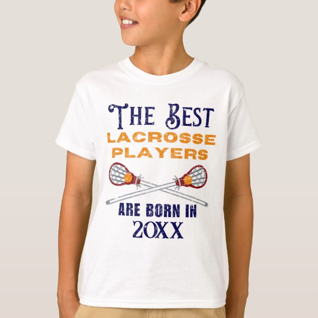 T-shirt Funny Custom Lacrosse Anniversaire (Devant)