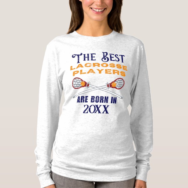 T-shirt Funny Custom Lacrosse Anniversaire (Devant)