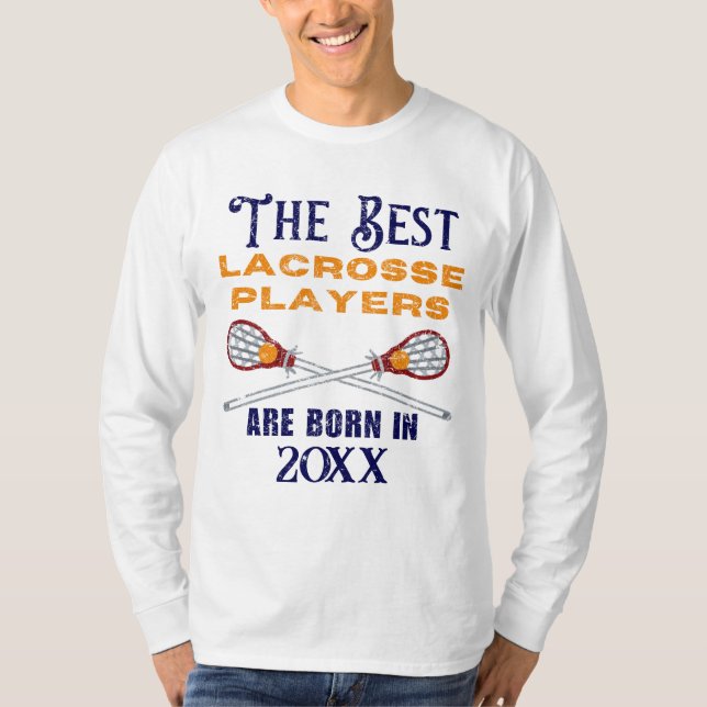 T-shirt Funny Custom Lacrosse Anniversaire (Devant)