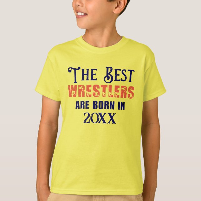 T-shirt Funny Custom Wrestler Anniversaire (Devant)