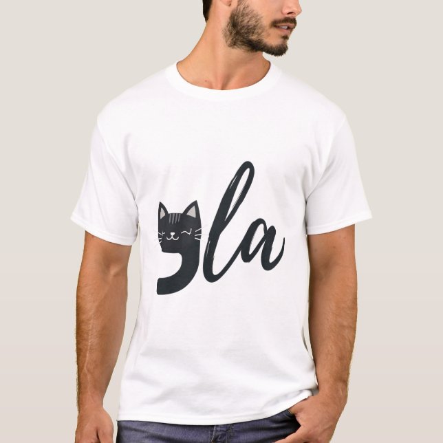 T-shirt Funny Cute Cat Comma La Funny Kamala Harris Présid (Devant)