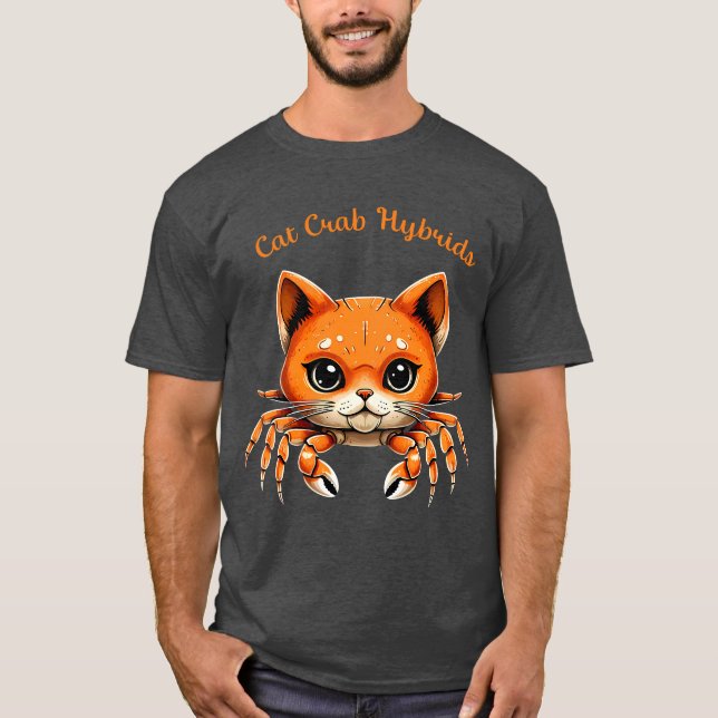 T-shirt Funny Cute Cat Crab Creature Tee for AnimalT-Shirt (Devant)