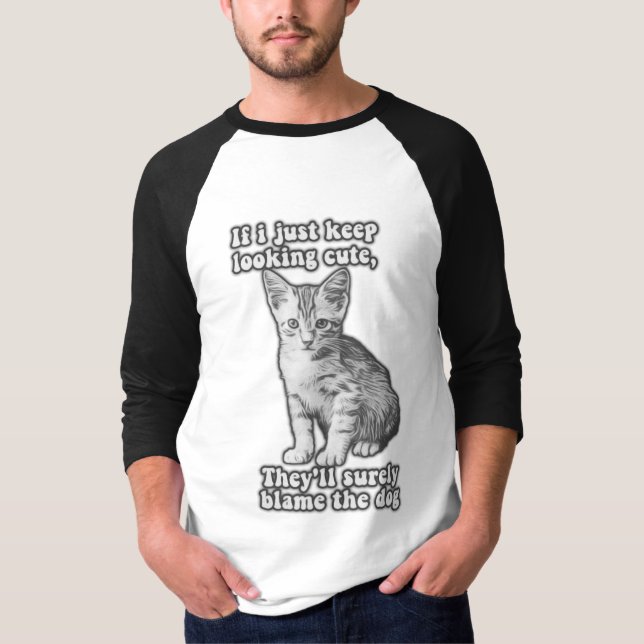T-shirt Funny cute cat meme for cat owners & kitty lovers (Devant)