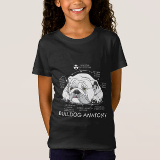 T-Shirt Funny Cute English Bulldog Anatomie de la biologie
