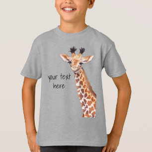 T-shirt Funny Cute Giraffe Personnalisée