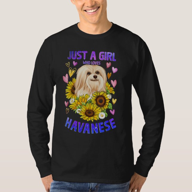 T-shirt Funny Cute Havanese Dog Loving Girl Puppy Lover Wo (Devant)