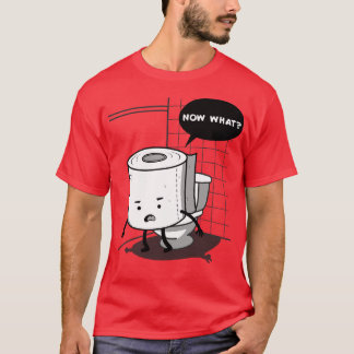 T-shirt Funny Cute Kawaii Toilet Papier Humour Comédie