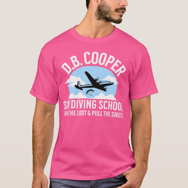 T-shirt Funny D B Cooper Skydiving School Parodie Grab The (Devant)