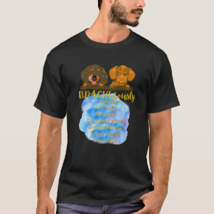 T-SHIRT FUNNY DACHSHUND PET DAD WIENER CHIEN MOM JE PROMET