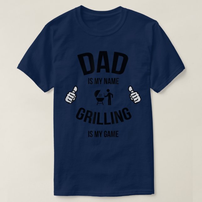 T-shirt Funny Dad Grilling , Funny Grilling ,Grill Master  (Design devant)