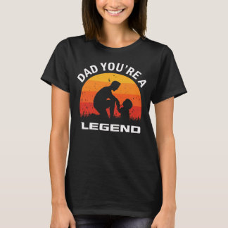 T-shirt Funny Dad You’re A Legend Vintage Sunset