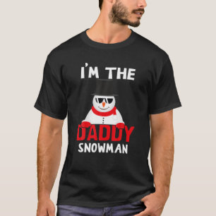 T-shirt Funny Daddy Snowman Groupe de jumelage Famille Chr