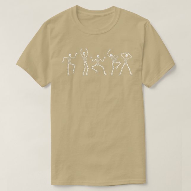 T-shirt Funny Dance Halloween Party Skeleton Dancing Class (Design devant)