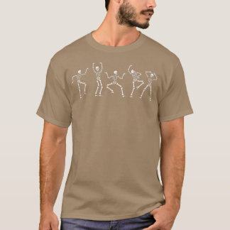 T-shirt Funny Dance Halloween Party Skeleton Dancing Class