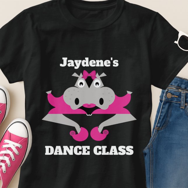 T-shirt Funny Dancing Hippo (If you love silly dance vibes, this hippo’s got the moves. Customize it and show off your class.)
