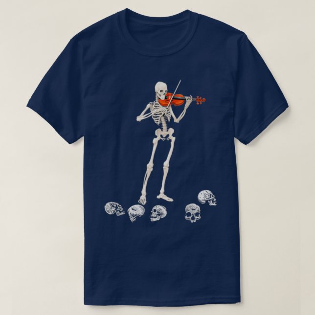 T-shirt Funny Dancing Skeleton (Design devant)