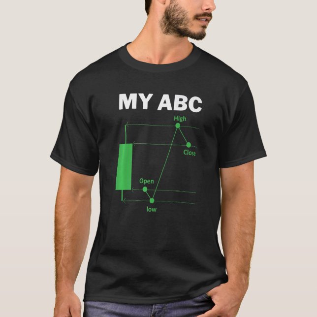 T-shirt Funny Day Trading Quote My ABC Stockbroker Market  (Devant)